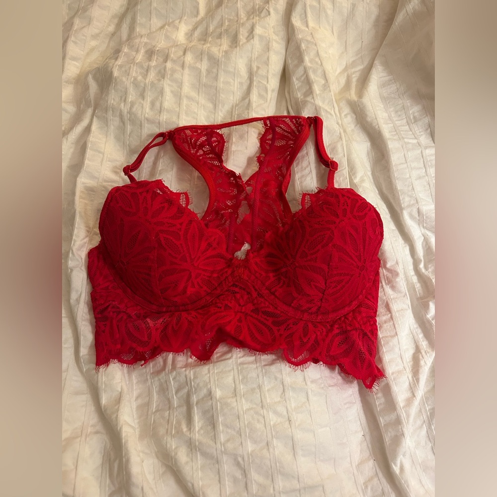 Pink x Victoria’s Secret Women’s XS Red Date Lightly Lined Bralette Bra